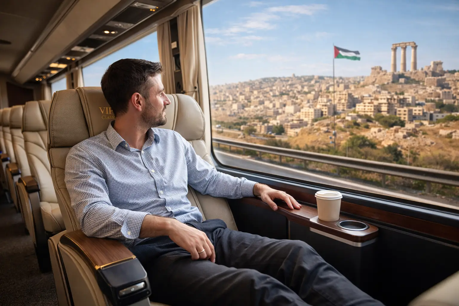 باصات من عمان إلى دمشق